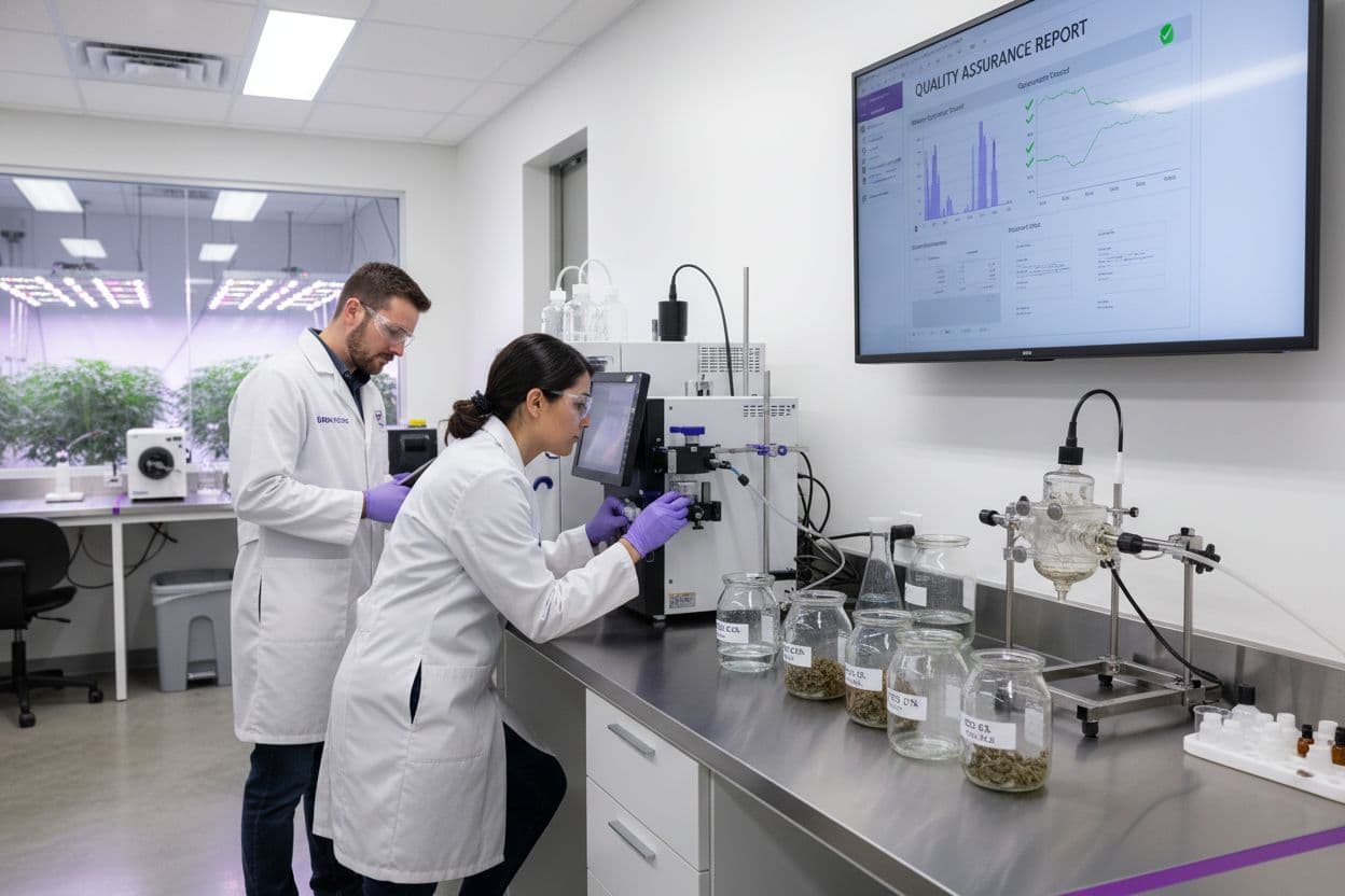 Lab-tested cannabis products at Purple Lotus dispensary