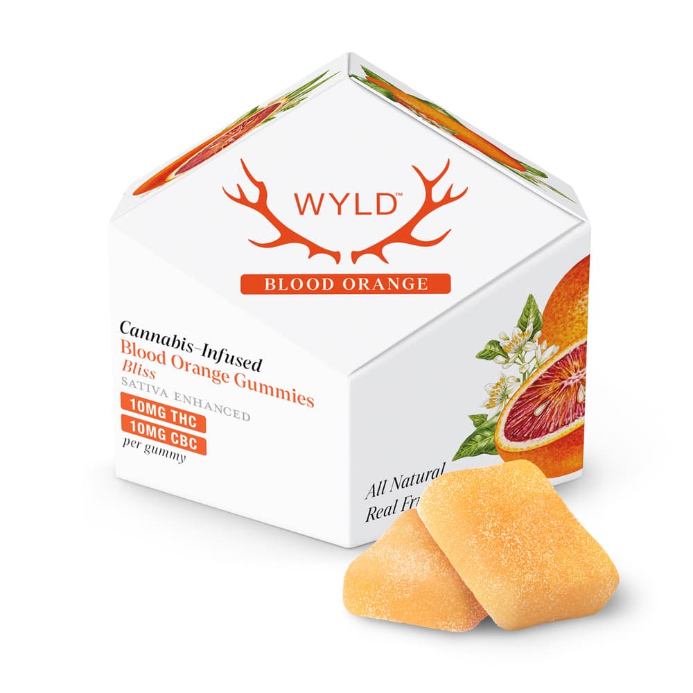 Blood Orange 1:1 CBC + Sativa Enhanced Gummies | 100mg THC:100mg CBC