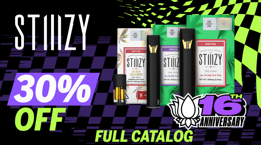 Stiiizy 30% off Full Catalog