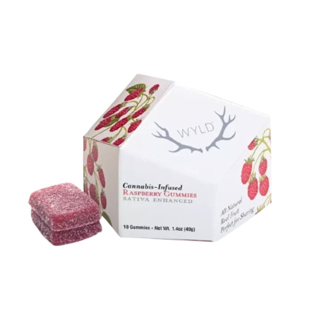 Raspberry Sativa Enhanced Gummies (100mg THC)