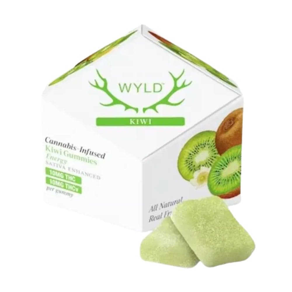 Kiwi 1:1 THCv + Sativa Enhanced Gummies | 100mg THC:100mg THCv